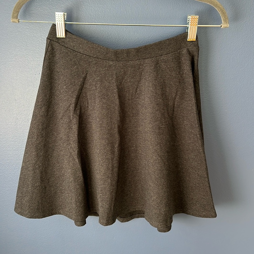 Forever 21 Dark Gray Casual Mini Silhouette Skirt